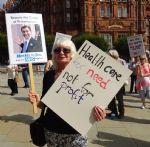 NHS Expo Protest Manchester